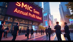 découvrez comment le géant chinois des semiconducteurs, smic, a subi une réduction de près de moitié de son bénéfice annuel, révélant les défis actuels du secteur et leurs impacts sur l'industrie technologique.