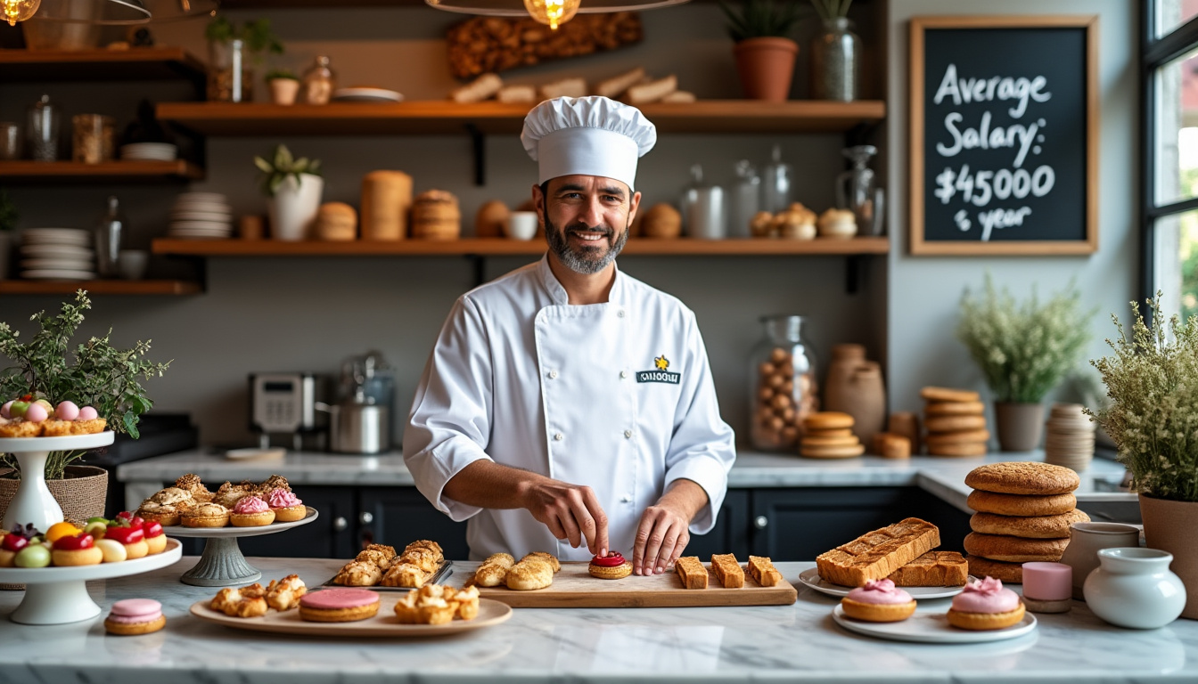 découvrez le salaire moyen d'un.e pâtissier en france, ainsi que les facteurs qui influencent cette rémunération. informez-vous sur les opportunités de carrière et les évolutions salariales dans le secteur de la pâtisserie.