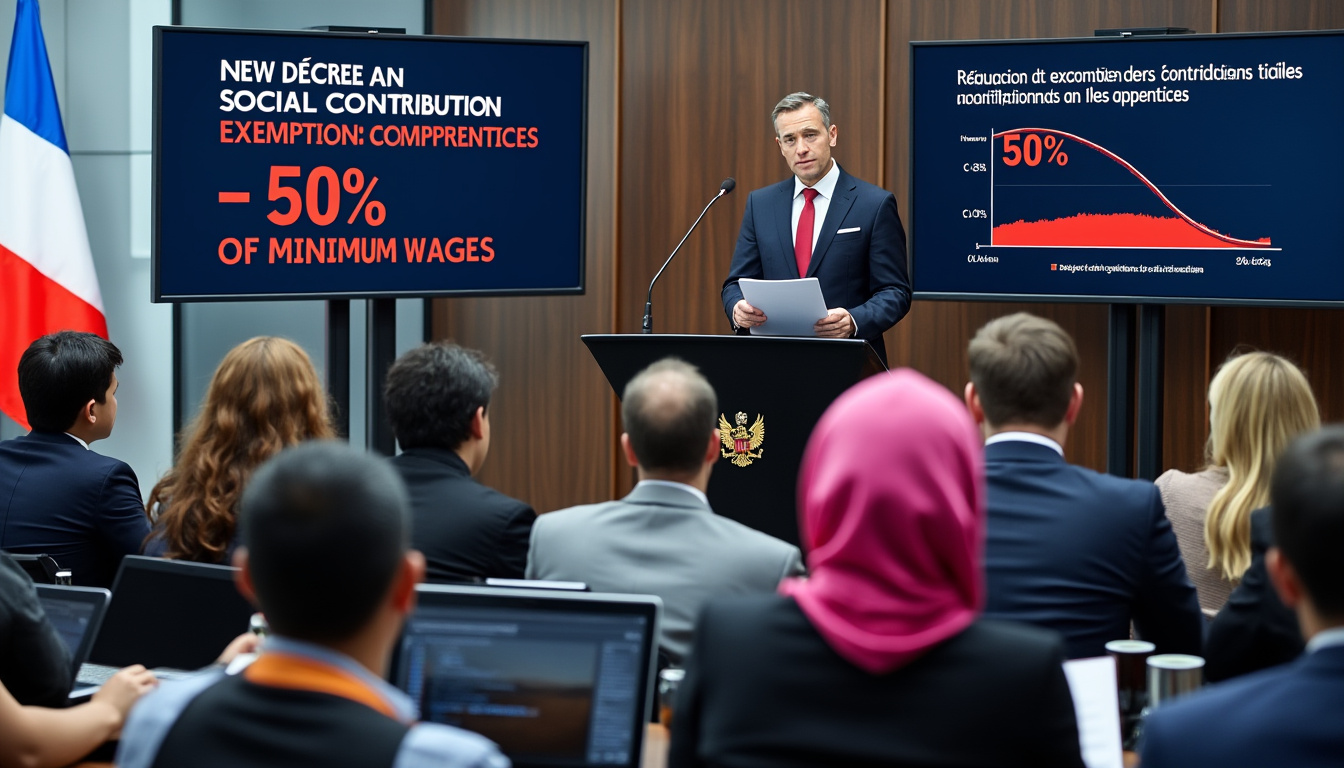 découvrez les implications d'un nouveau décret qui propose une réduction de l'exonération des cotisations sociales pour les apprentis, désormais fixée à 50 % du smic. informez-vous sur les enjeux de cette mesure pour les employeurs et les jeunes en formation.