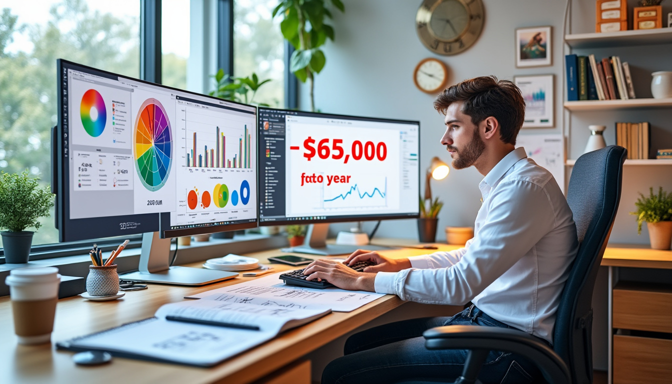 découvrez le salaire moyen d'un.e graphiste en 2023, les facteurs influençant cette rémunération et les perspectives d'évolution de carrière dans le domaine du design graphique.
