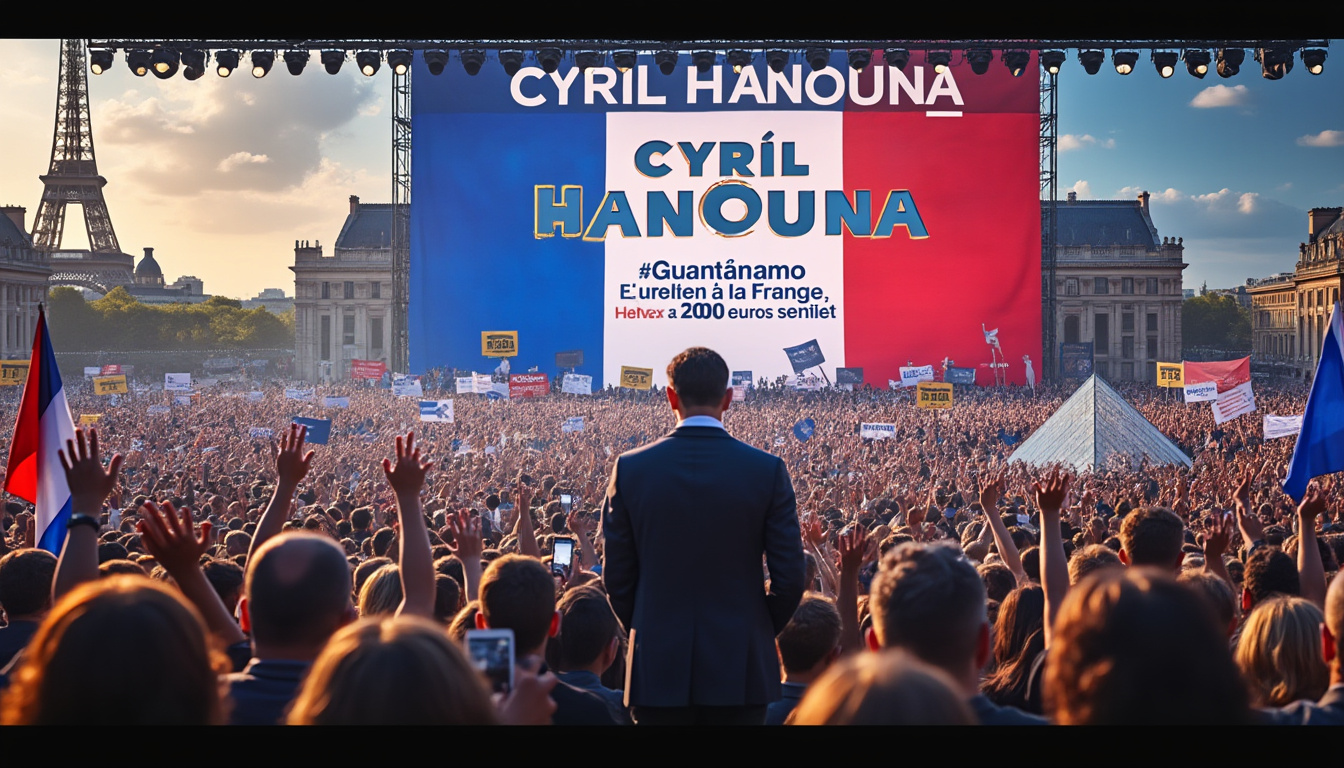 découvrez les propositions audacieuses de cyril hanouna pour son programme présidentiel de 2027, allant d'un smic revalorisé à 2 200 euros à des réformes controversées inspirées d'un 'guantánamo à la française'. une analyse des idées qui pourraient redéfinir l'avenir politique de la france.