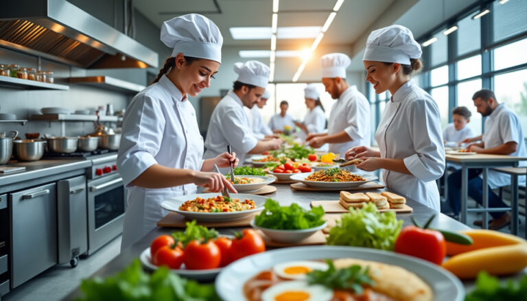 découvrez le salaire moyen d’un.e cuisinier.ère travaillant en établissement de santé. cette analyse détaillée vous aidera à comprendre les différents facteurs influençant la rémunération dans ce secteur essentiel.