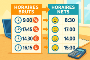 découvrez comment convertir votre horaire brut en montant net grâce à nos calculs détaillés et exemples concrets. apprenez à optimiser votre rémunération et à mieux comprendre votre fiche de paie.