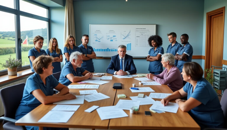 découvrez la réaction de la direction de l'ehpad de la trinité-sur-mer suite au débrayage des salariés, un mouvement qui met en lumière des enjeux cruciaux liés au respect du smic et aux conditions de travail. cette situation soulève des questions importantes sur les droits des travailleurs et la justice sociale.