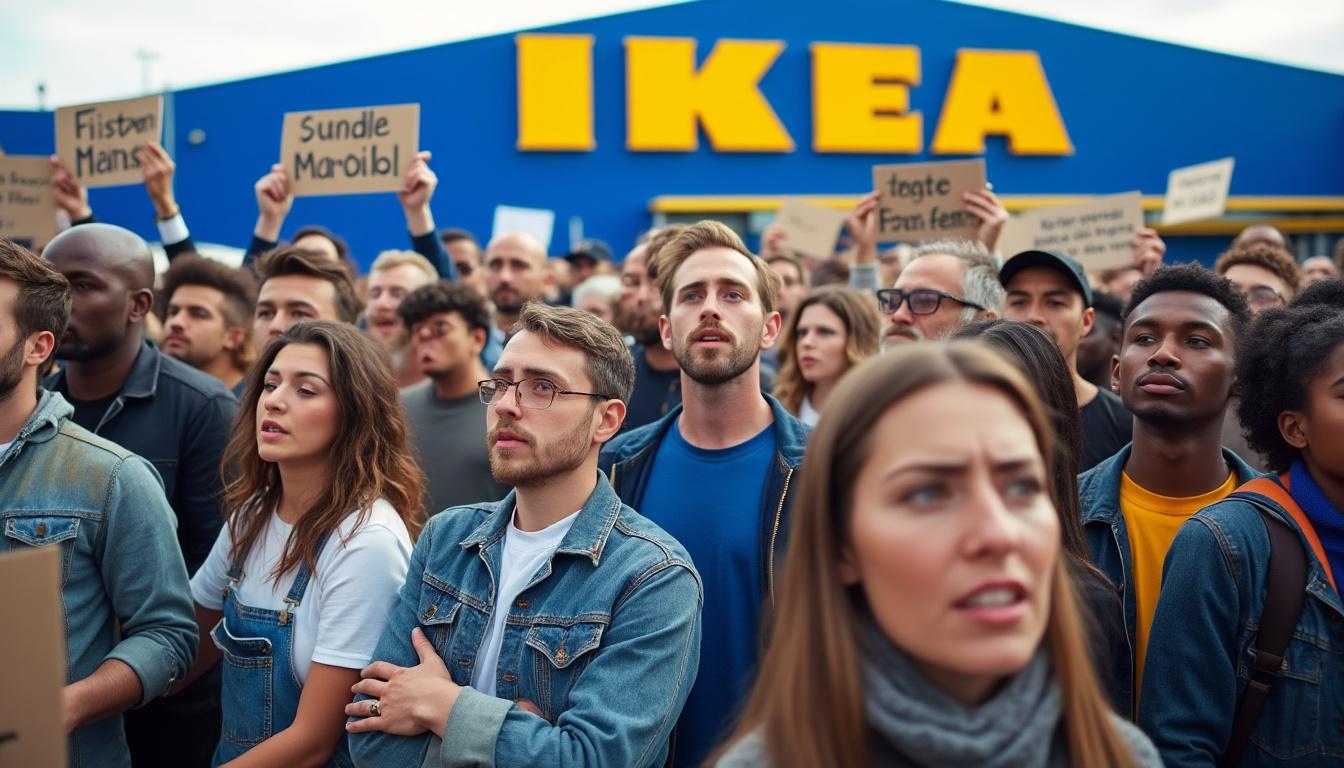 découvrez la lutte des salariés d'ikea en grève pour des salaires dignes, face à la difficulté de subvenir aux besoins de leur famille avec un salaire au smic. une question de justice sociale et de conditions de travail qui interpelle.